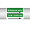 Leitungsmarker "Gedistilleerd water" 100x60mmx33m (Rolle)
